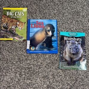 Childrens books animal book bundle 3 books included
